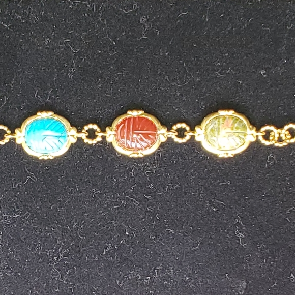 Scarab Goldtone Bracelet**DISCOUNT ON SHIPPING** - Picture 1 of 10